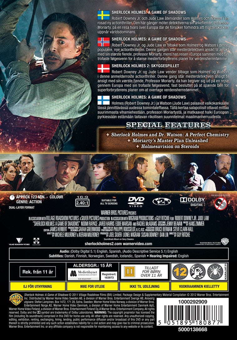 Sherlock Holmes: A Game of Shadows (DVD)