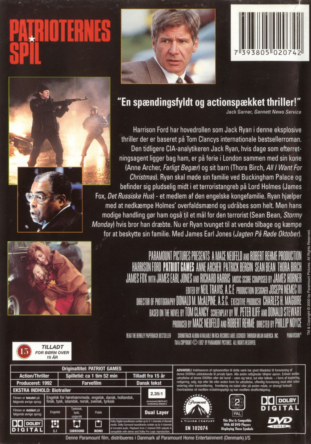 Patrioternes Spil (DVD)