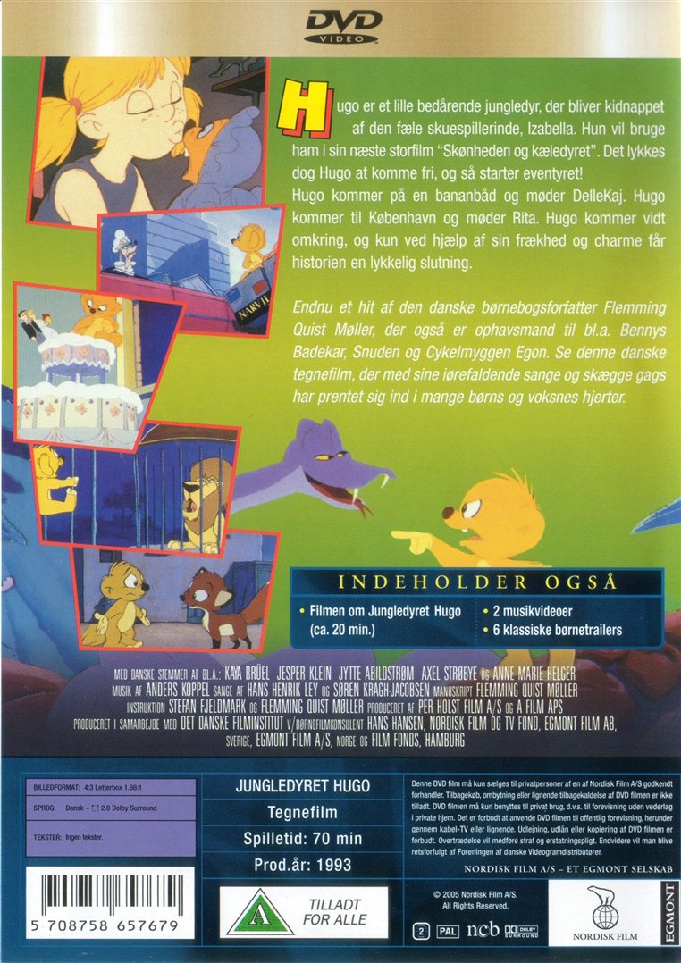 Jungledyret Hugo (DVD)