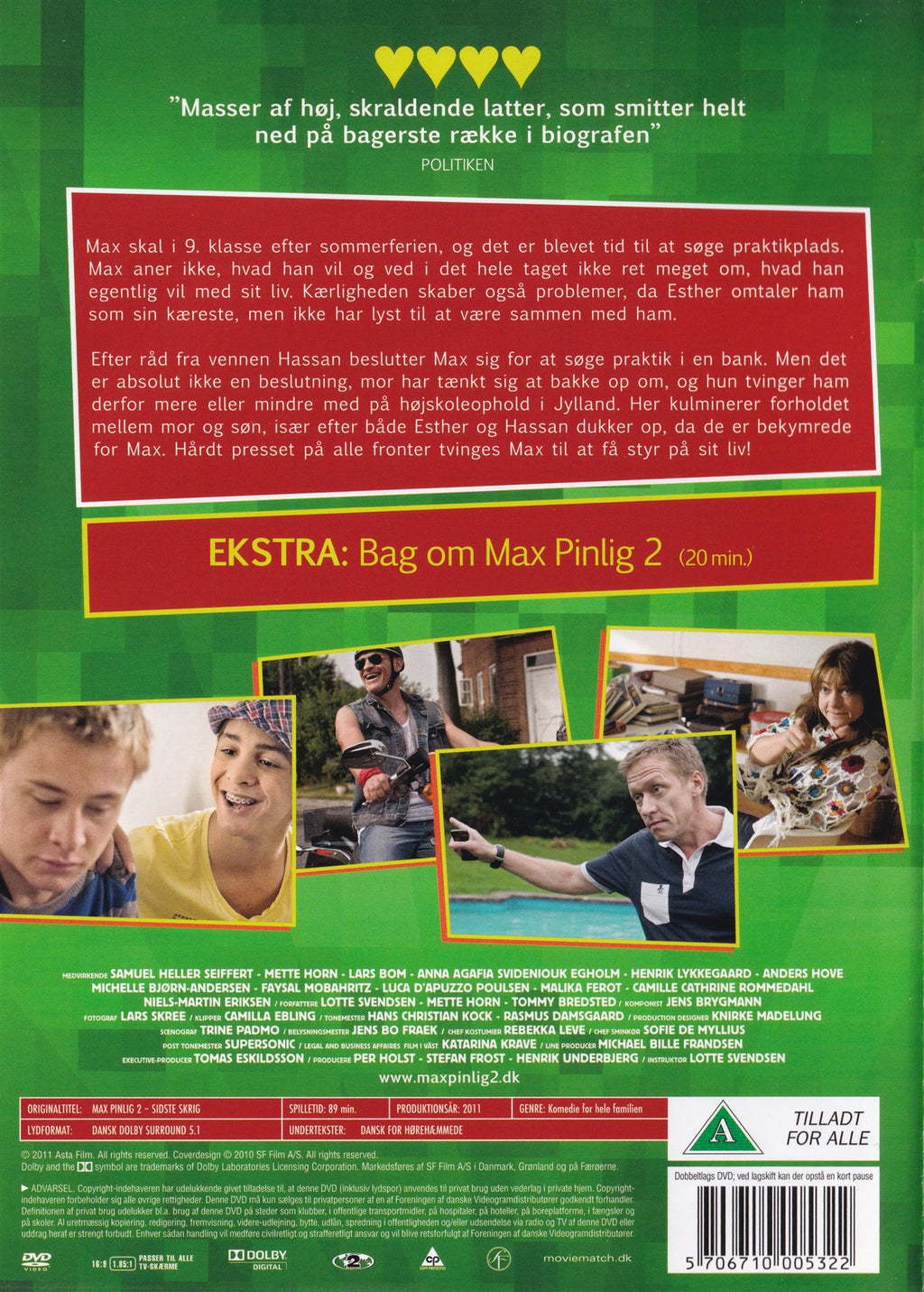 Max Pinlig 2: Sidste Skrig (DVD)