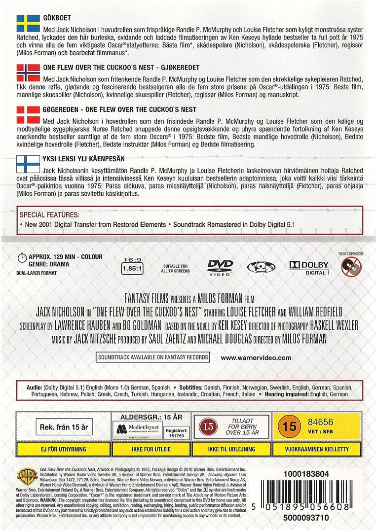 One Flew Over the Cuckoo's Nest (DVD)