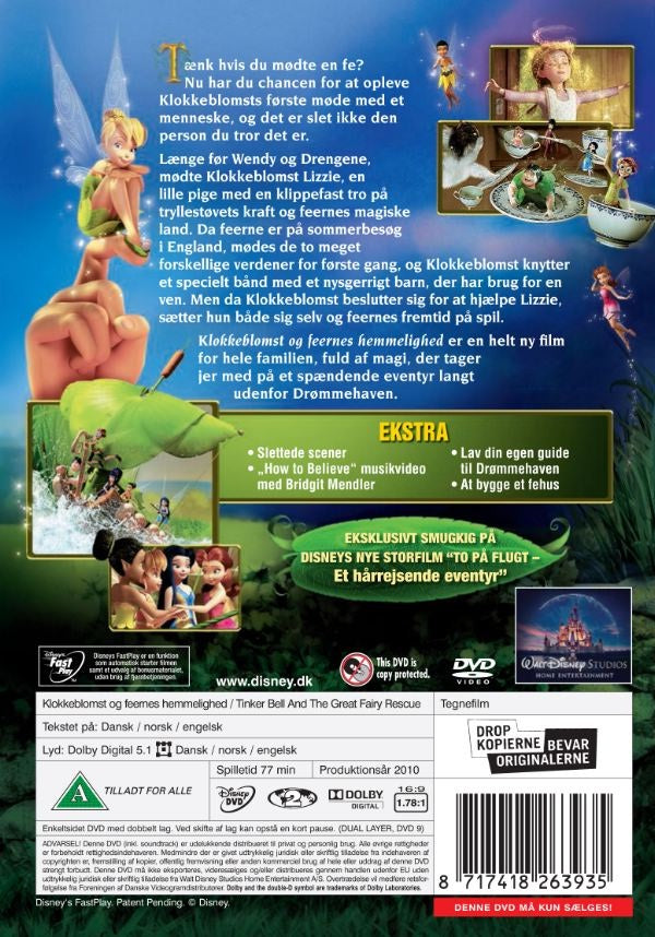 Klokkeblomst og Feernes hemmelighed (DVD)