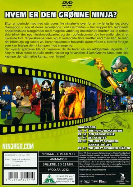 Ninjago - Masters of Spinjitzu Episode 9-13 (DVD)