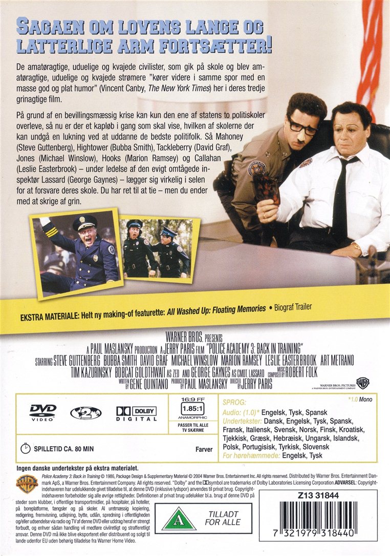 Politiskolen 3: Tilbage på Anstalten (DVD)