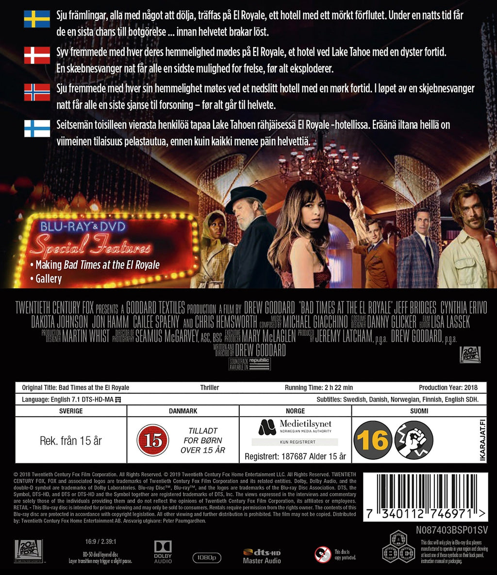 Bad Times at the El Royale (Blu-ray)