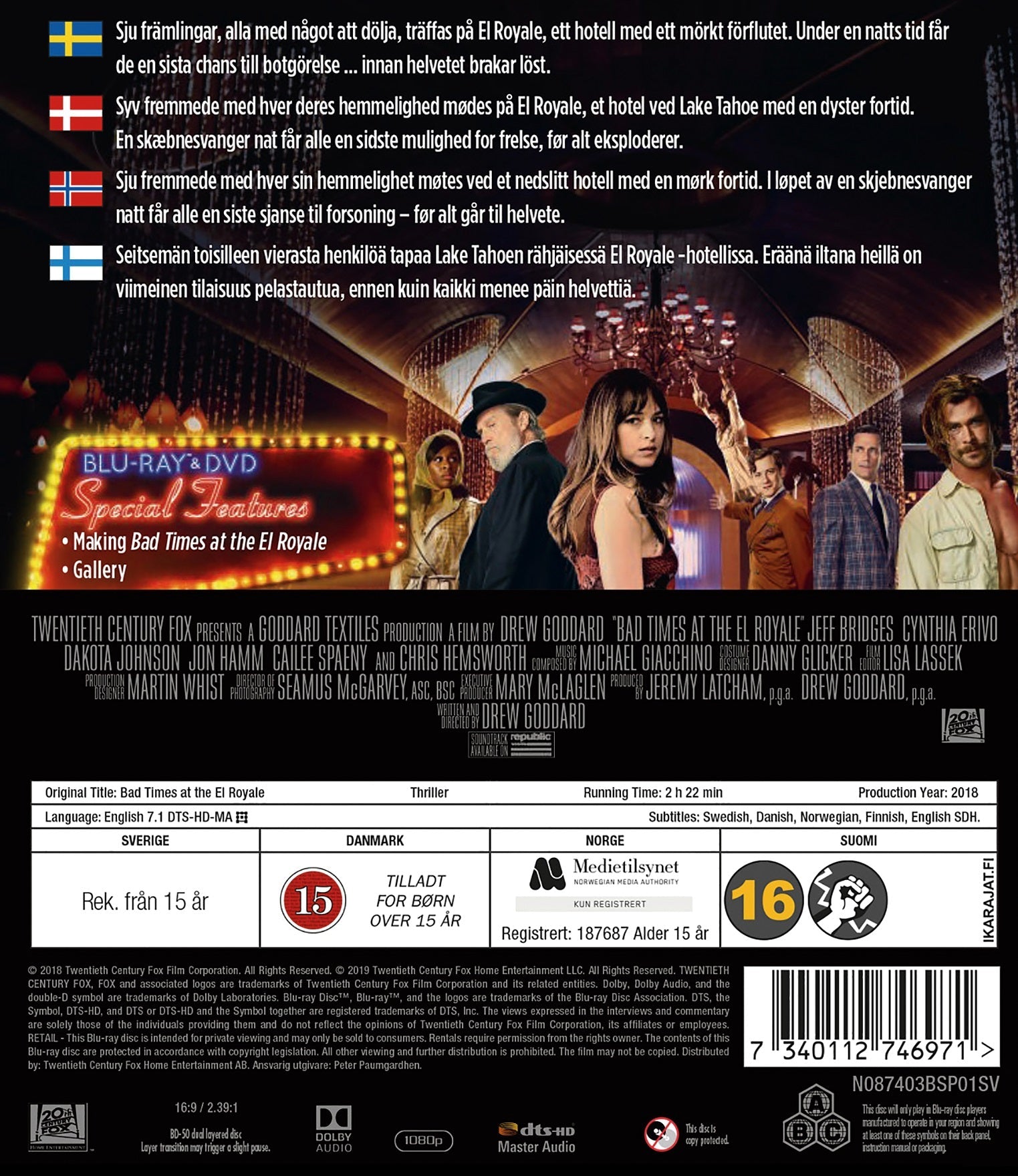 Bad Times at the El Royale (Blu-ray)
