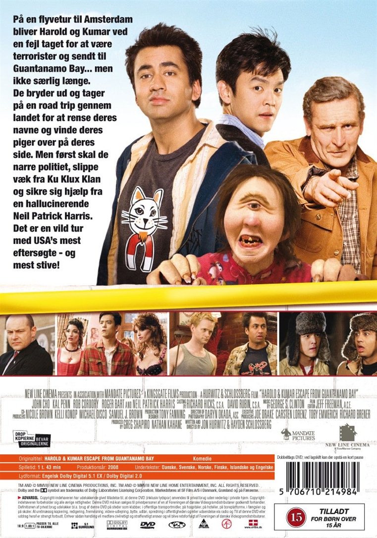 Harold & Kumar: Flugten fra Guantanamo Bay (DVD)