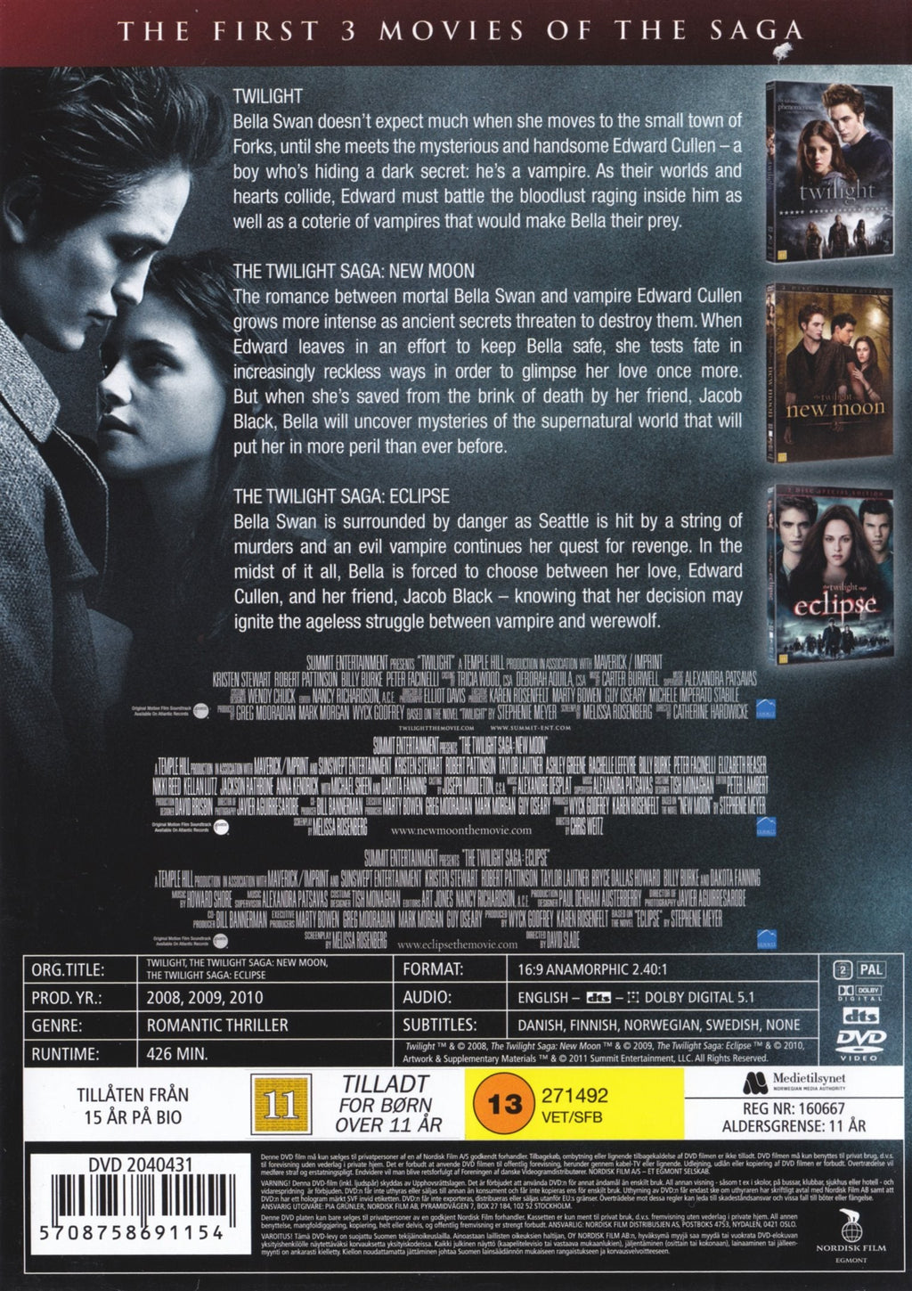 The Twilight Saga Trilogy (DVD)