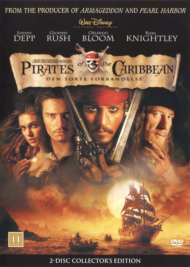 Pirates of the Caribbean: Den sorte forbandelse (DVD)