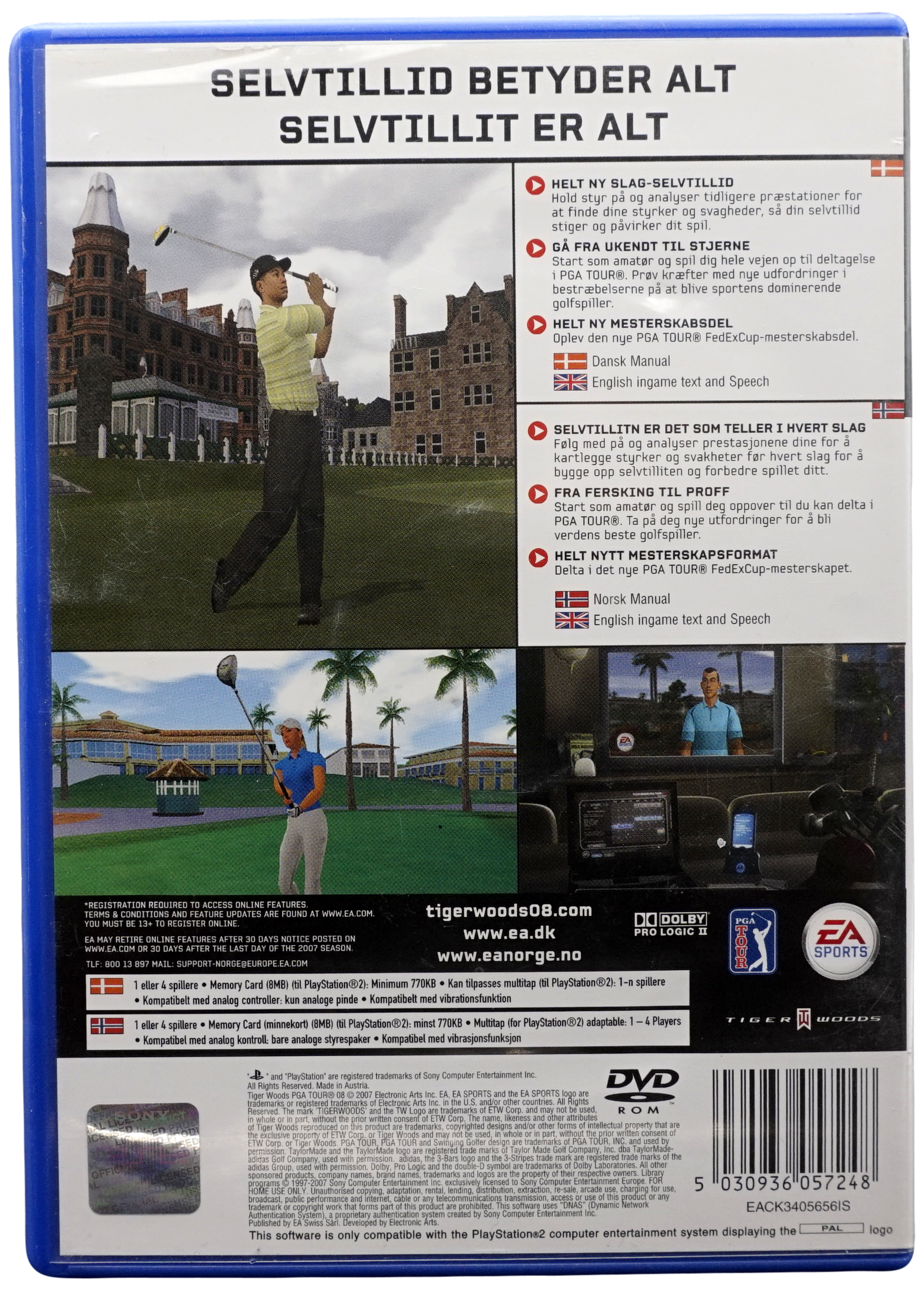 Tiger Woods PGA Tour 08 (PS2)