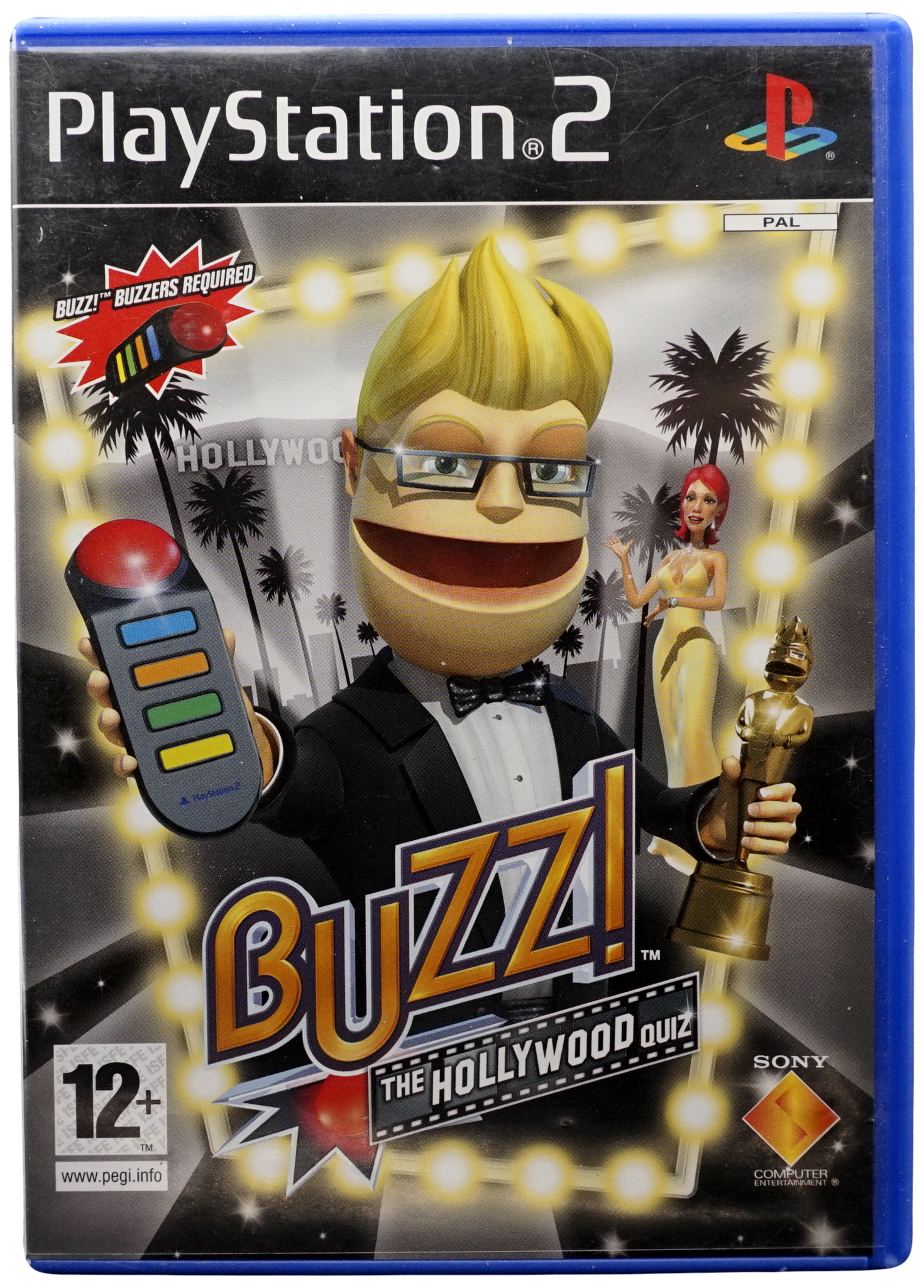 Buzz! : The Hollywood Quiz (Engelsk) (PS2)