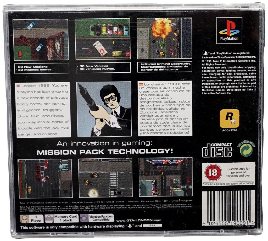 Grand Theft Auto Mission Pack #1 London (PS1)