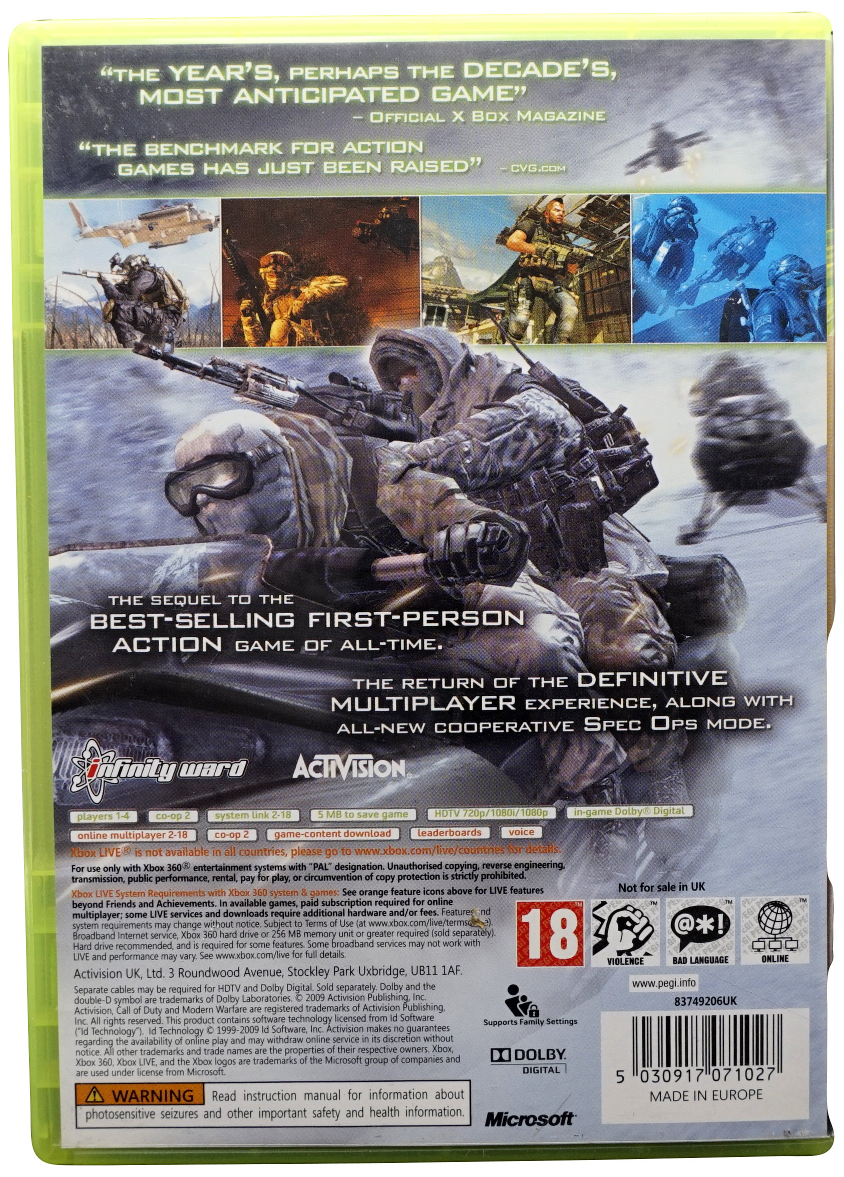 Call of Duty : Modern Warfare 2 (Xbox 360)