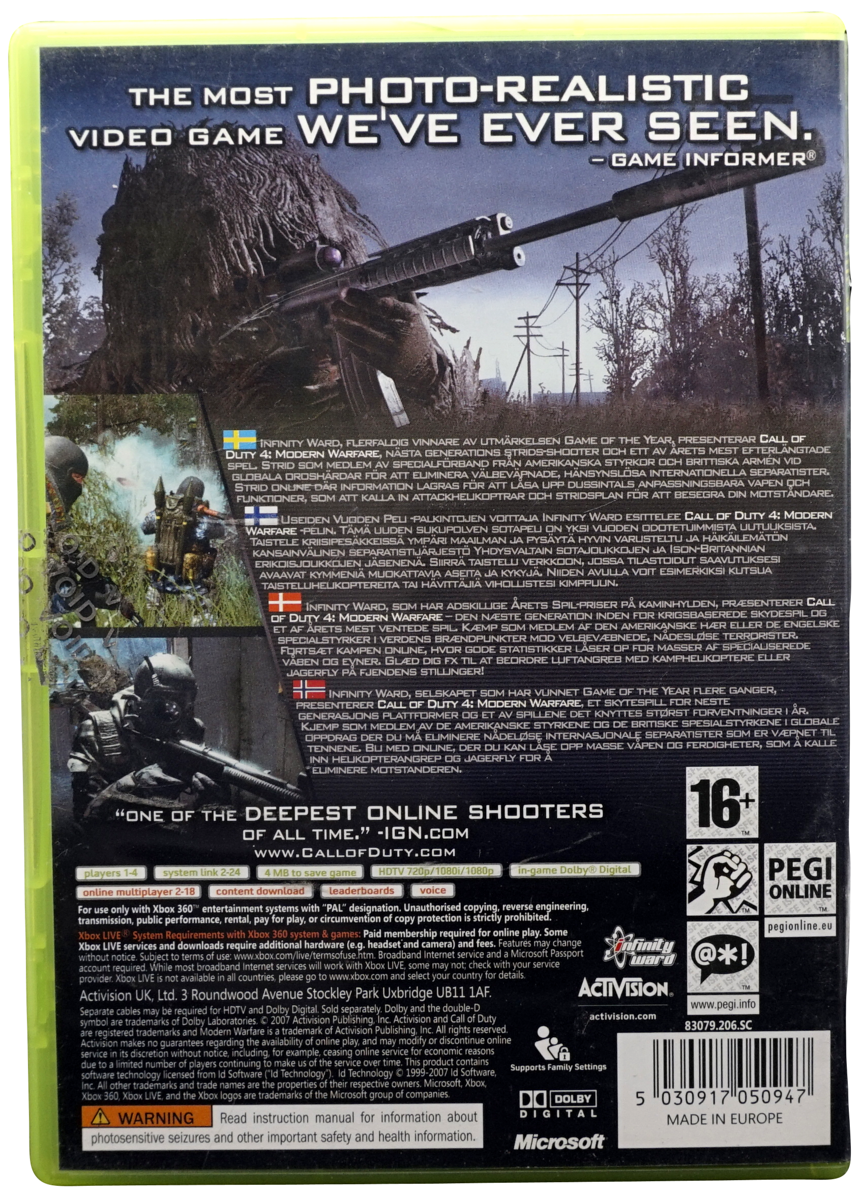 Call of Duty 4 : Modern Warfare (Xbox 360)