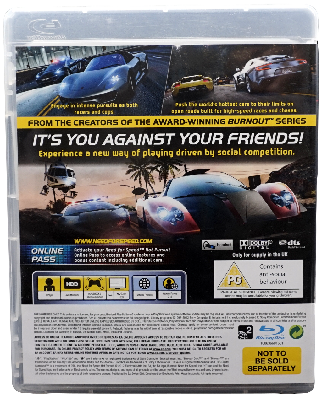 Need for Speed : Hot Pursuit (PS3)