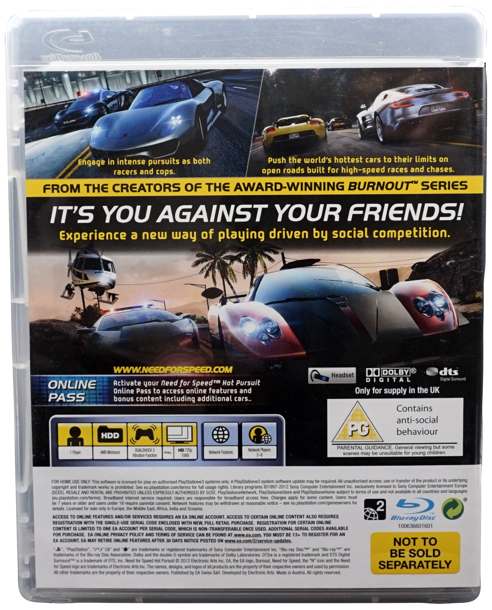 Need for Speed : Hot Pursuit (PS3)