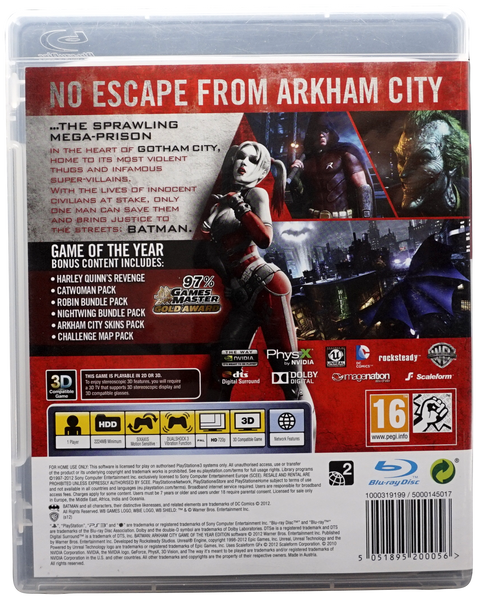 Batman : Arkham City - Game Of The Year Edition (PS3)