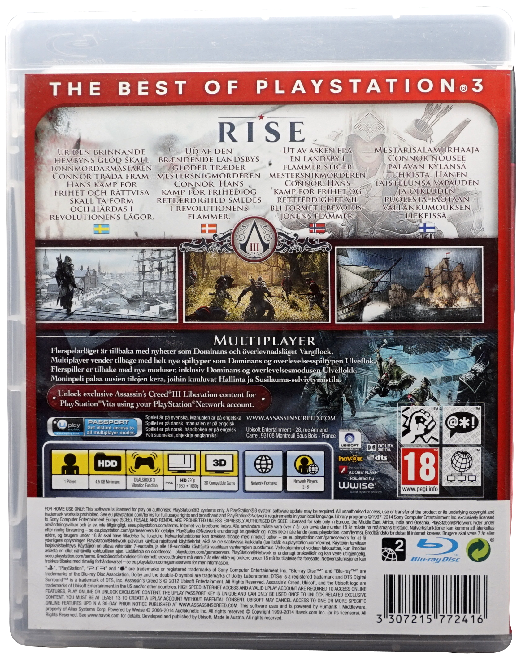 Assassin's Creed III (Essentials) (PS3)
