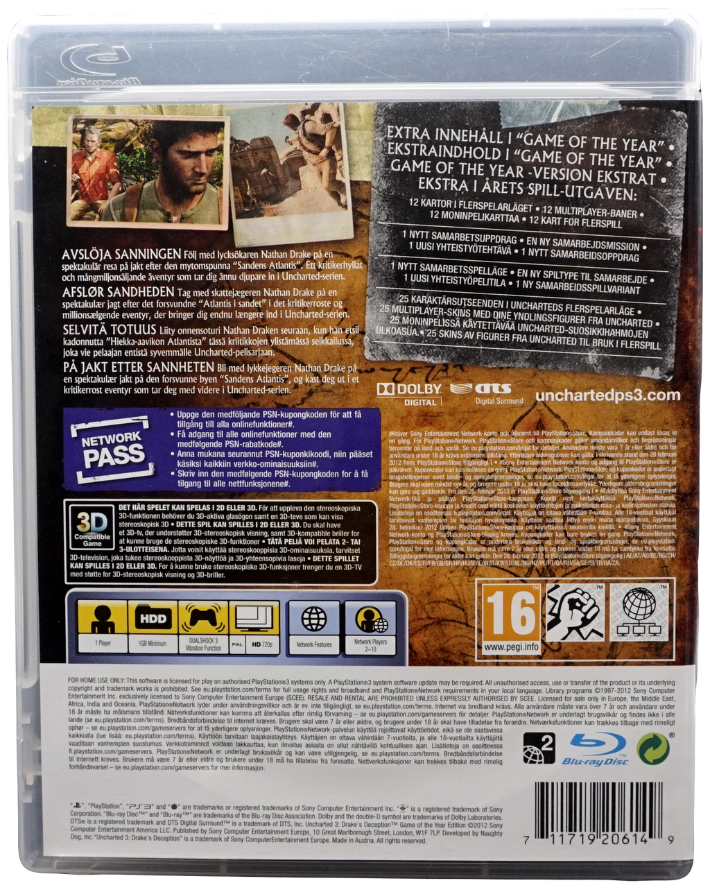 Uncharted 3 : Drake's Deception [Game Of The Year] (PS3)