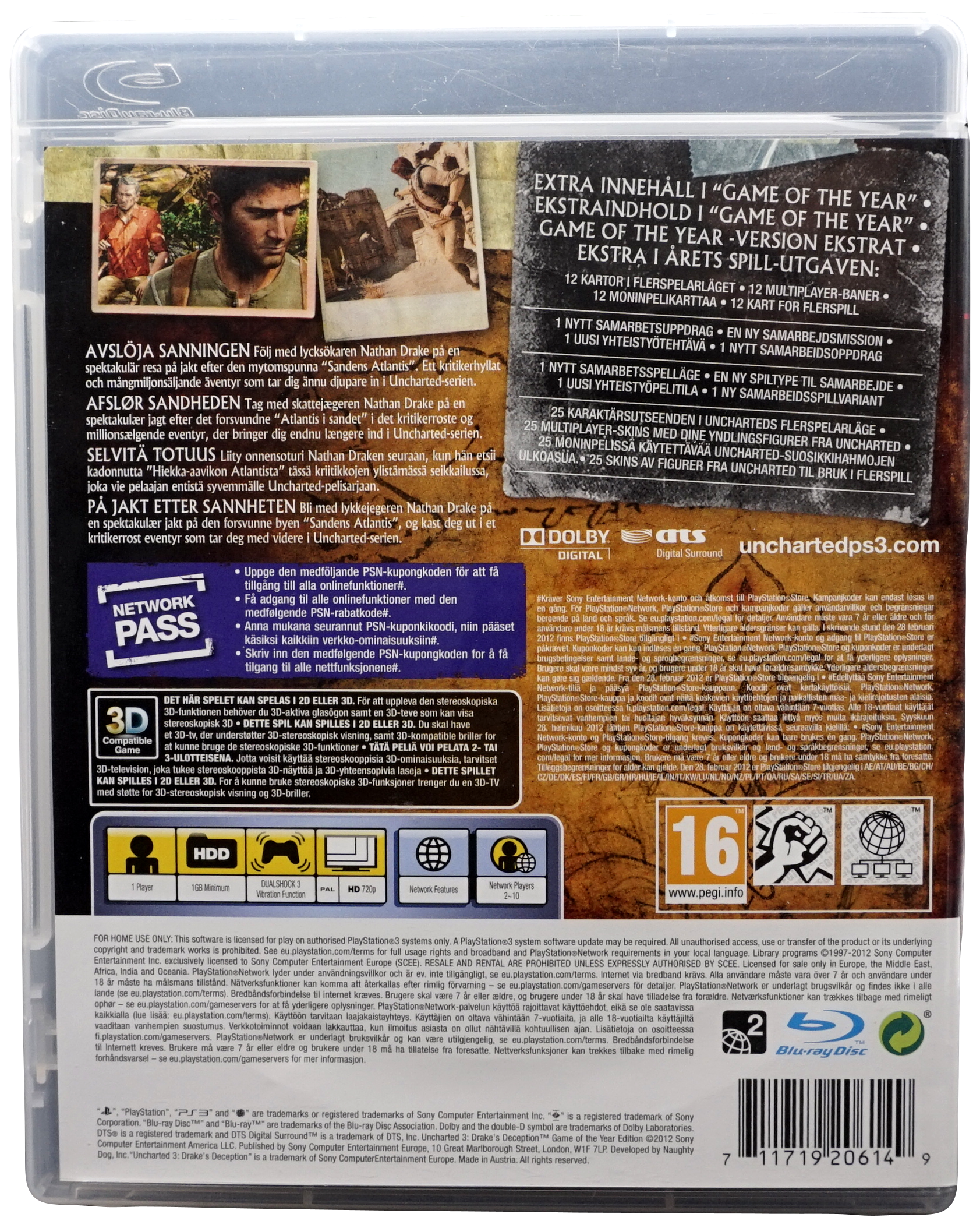 Uncharted 3 : Drake's Deception [Game Of The Year] (PS3)
