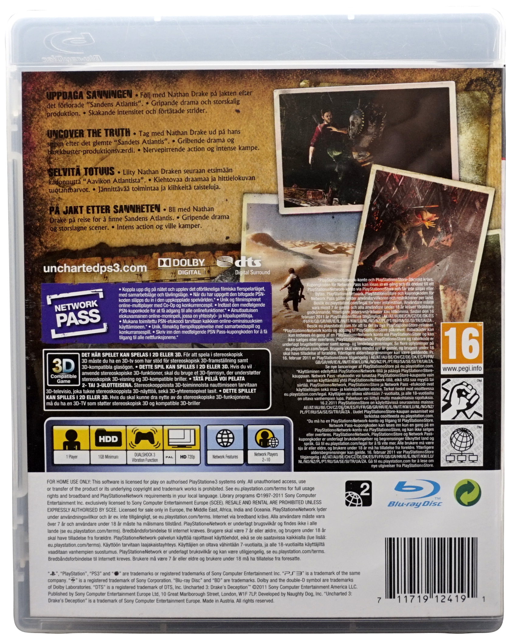 Uncharted 3 : Drake's Deception (PS3)
