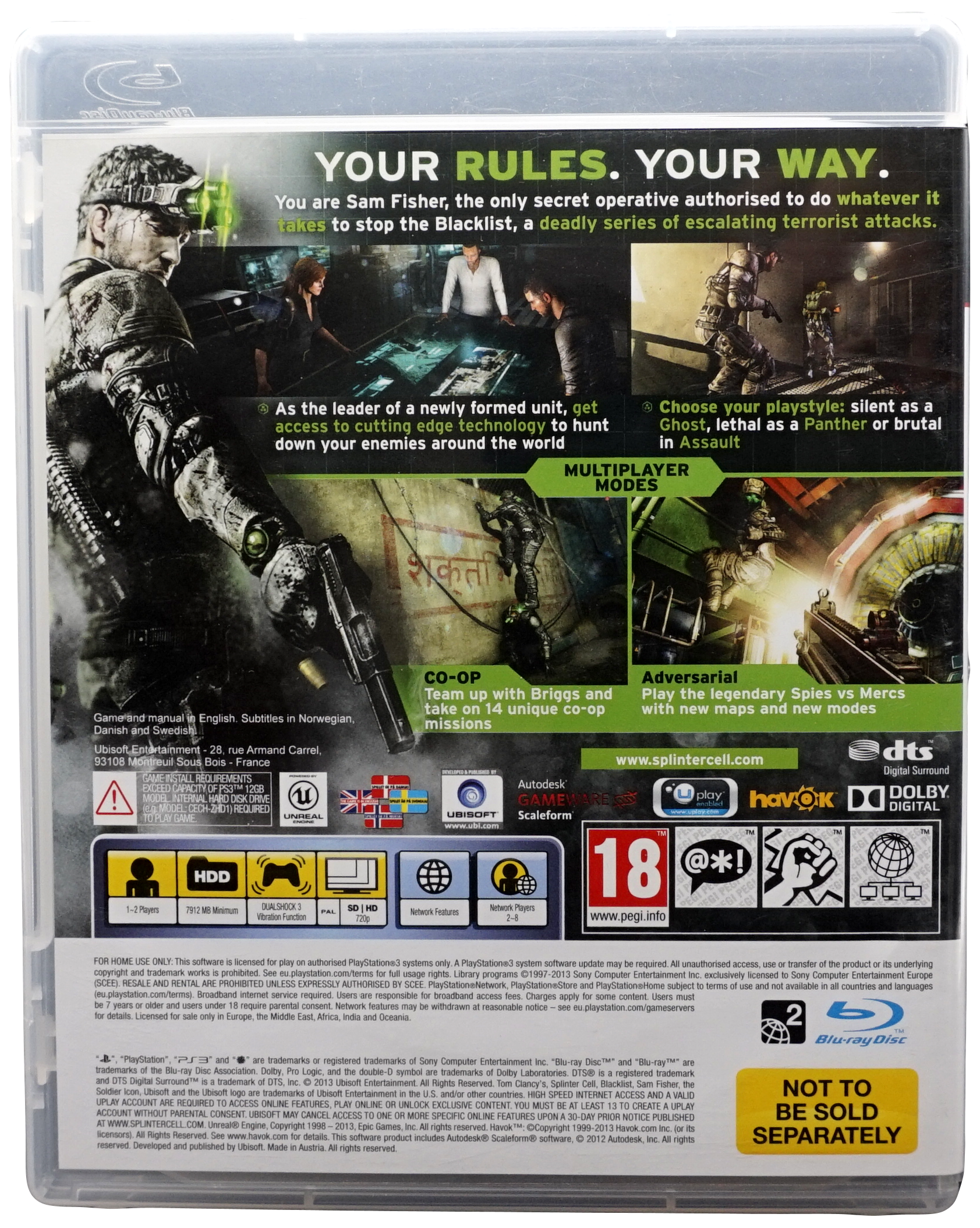 Tom Clancy's Splinter Cell: Blacklist (PS3)