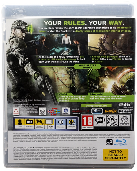 Tom Clancy's Splinter Cell: Blacklist (PS3)