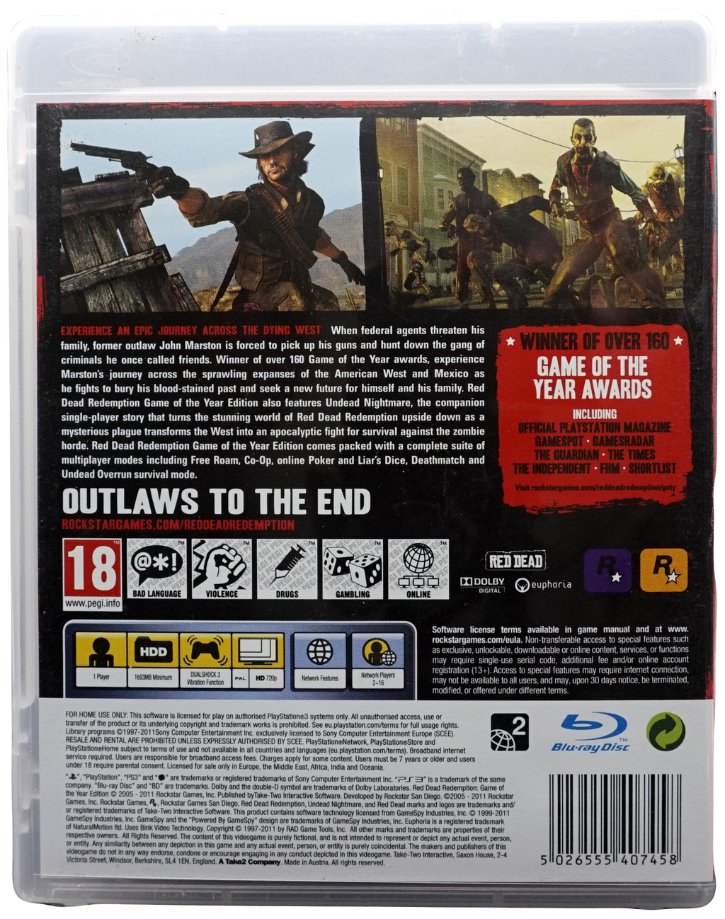 Red Dead Redemption: Game of the Year Edition (PS3)