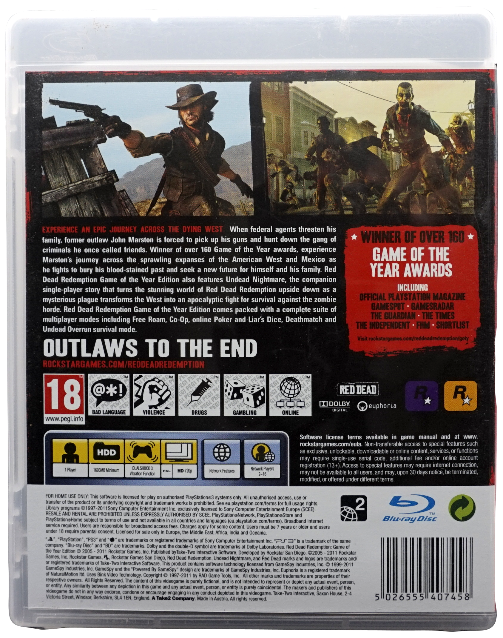 Red Dead Redemption: Game of the Year Edition (PS3)