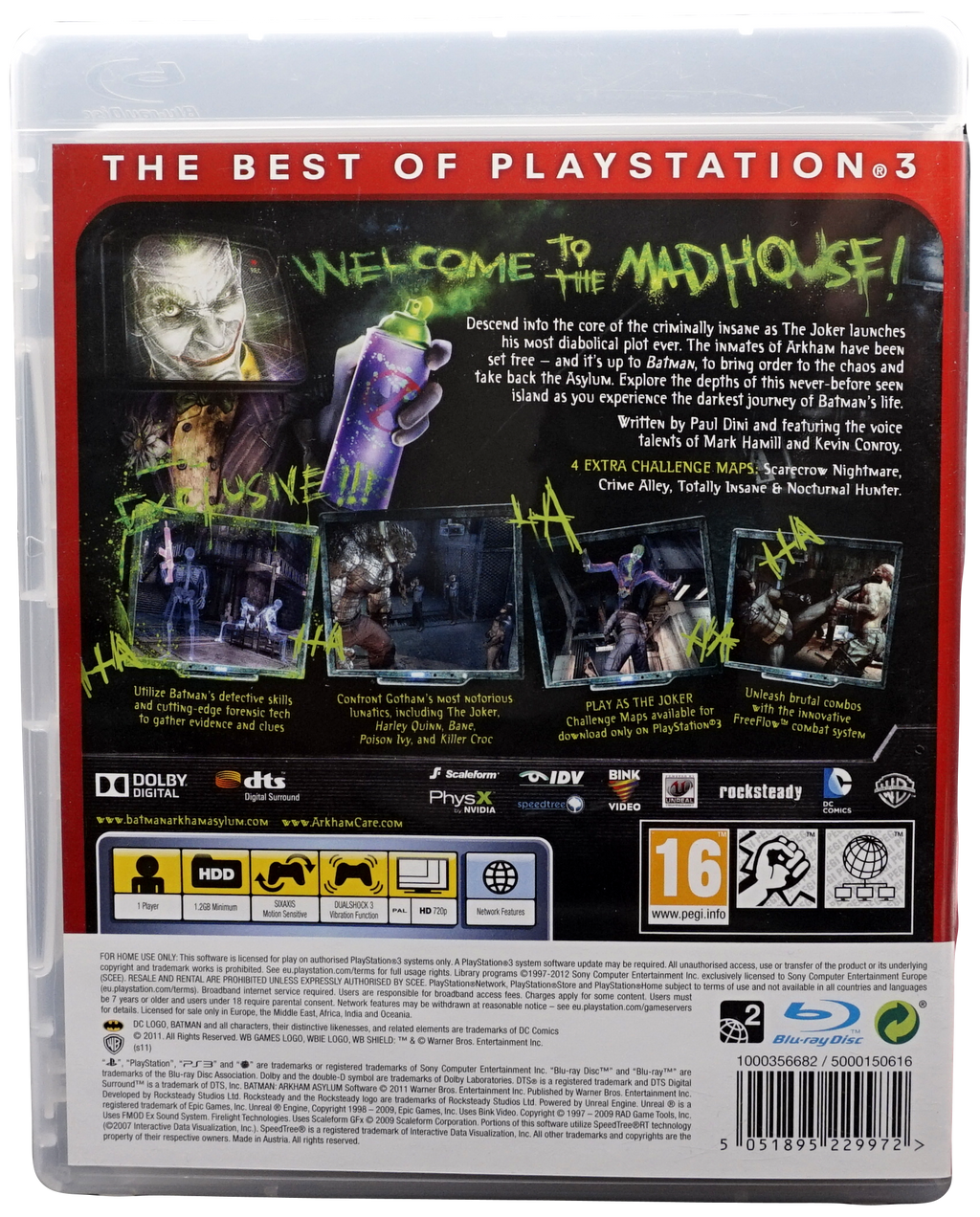 Batman : Arkham Asylum (Essentials) (PS3)