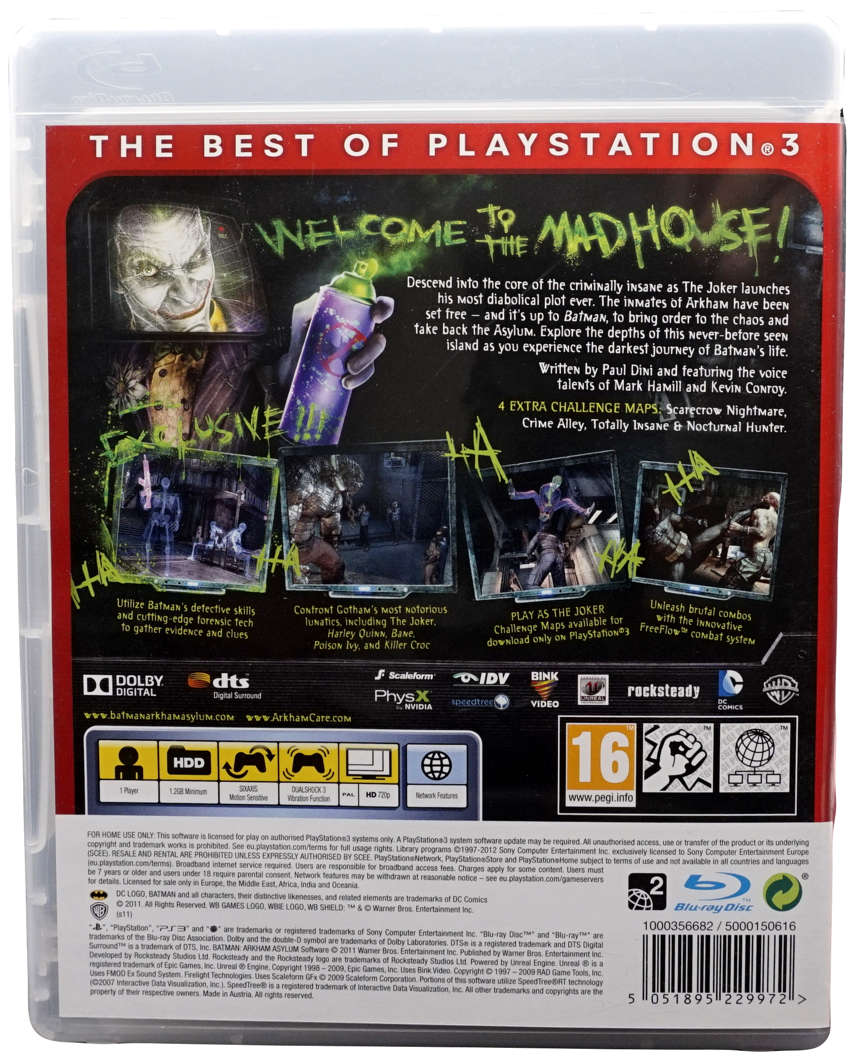 Batman : Arkham Asylum (Essentials) (PS3)