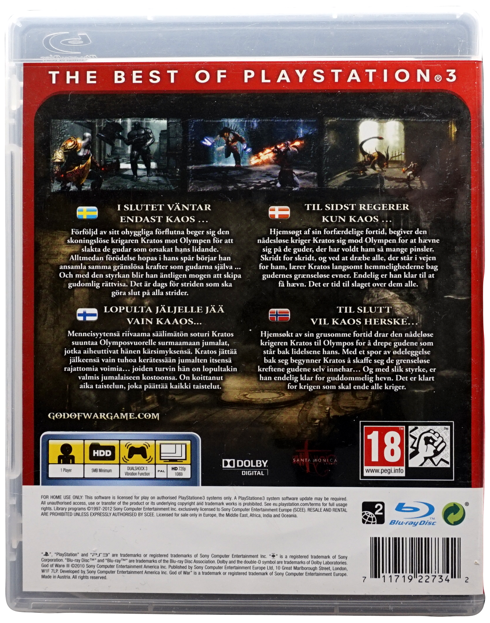 God of War 3 (Essentials) (PS3)