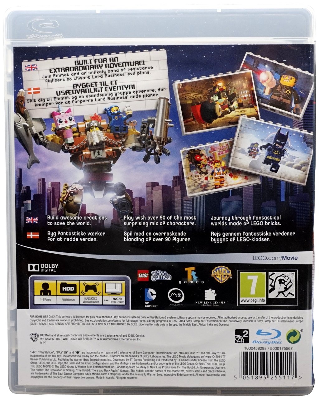 The LEGO Movie Videogame (Uden Manual) (PS3)