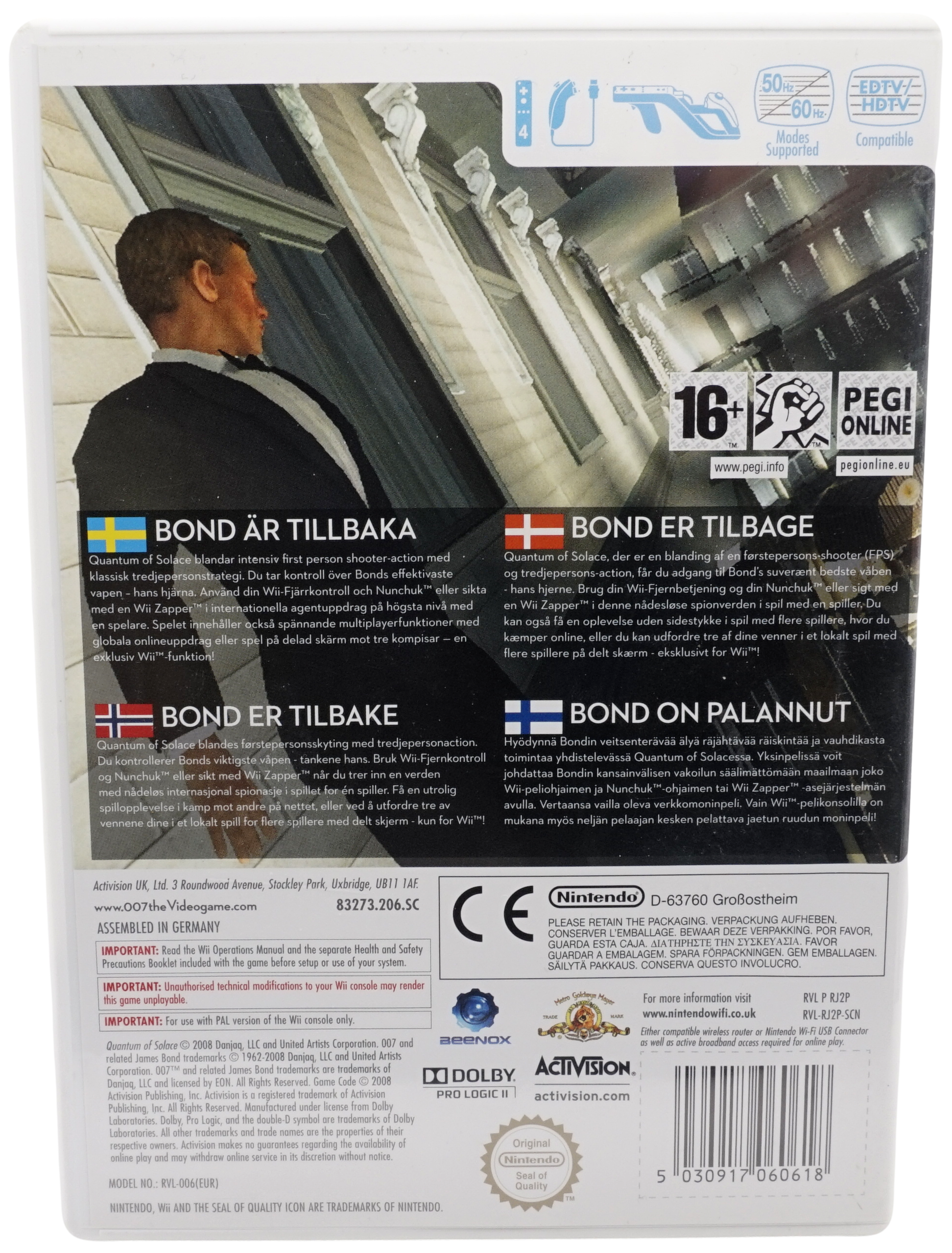 007 : Quantum of Solace (Wii)