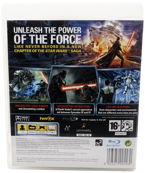 Star Wars : The Force Unleashed (PS3)