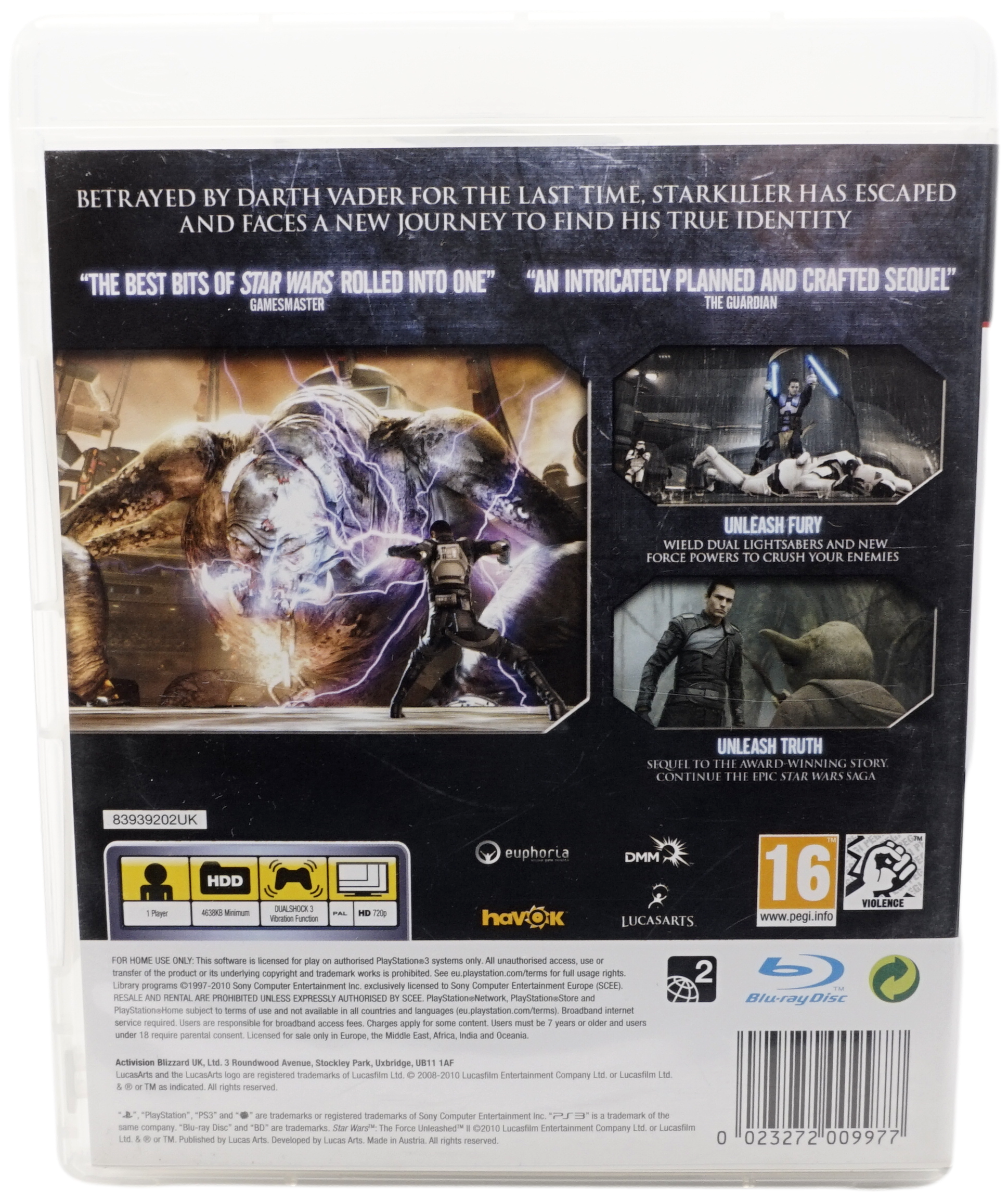 Star Wars : The Force Unleashed II (PS3)