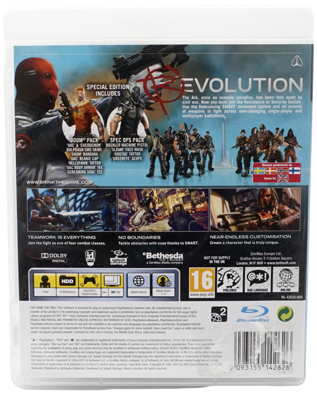 Brink : Special Edition (PS3)
