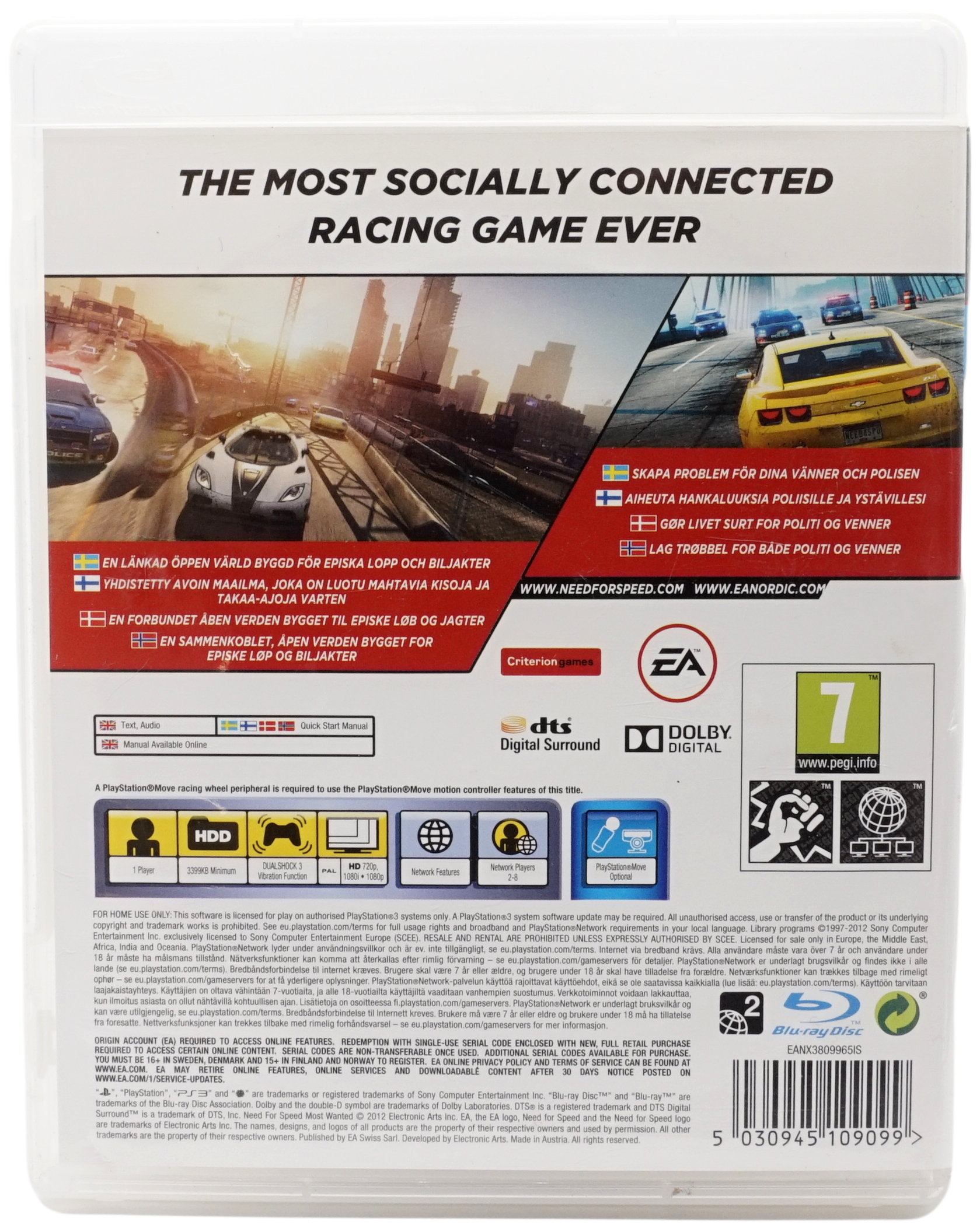 Need for Speed : Most Wanted (PS3)