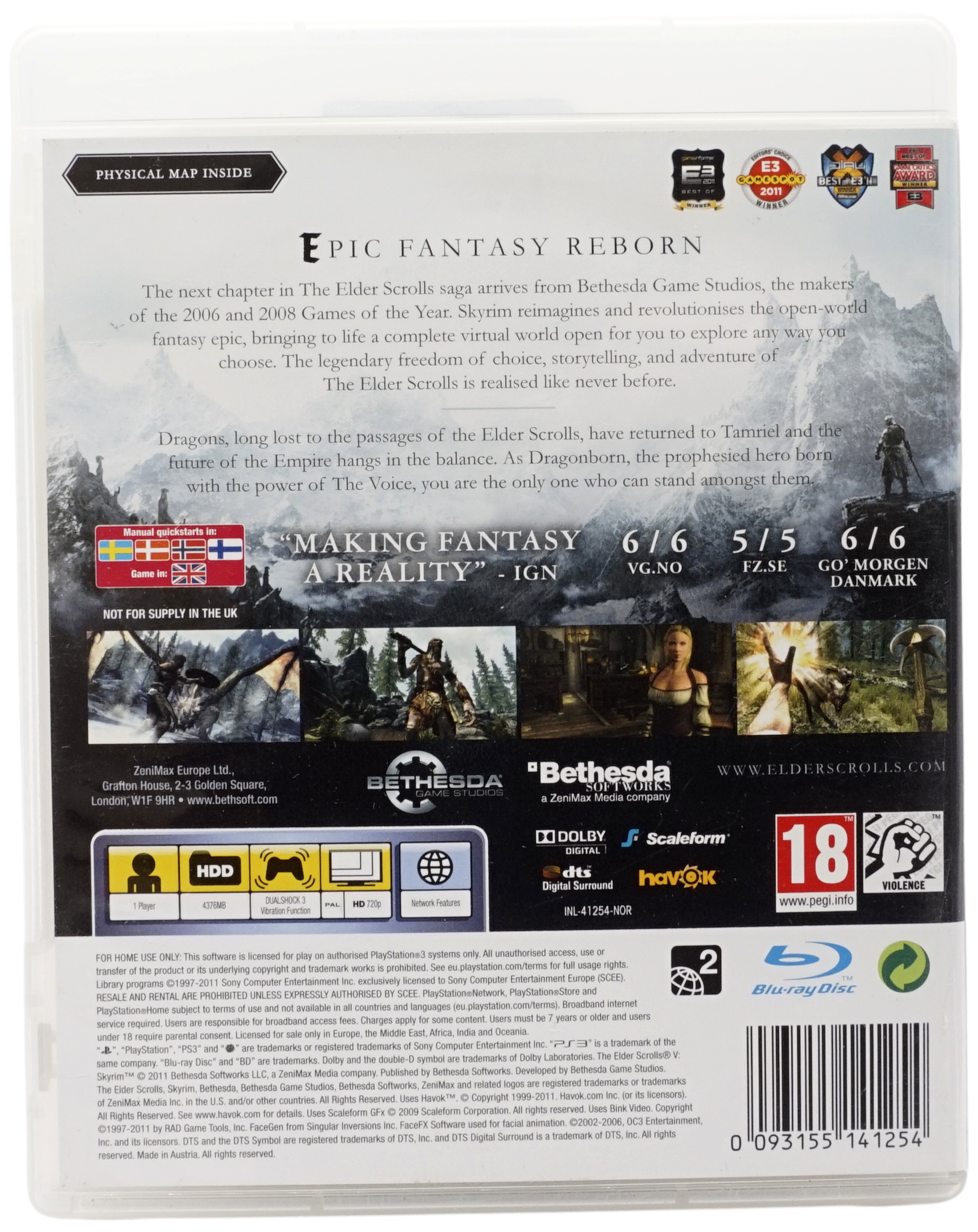 The Elder Scrolls V : Skyrim (PS3)