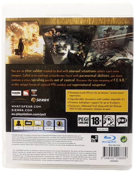 F.E.A.R. : First Encounter Assault Recon (PS3)