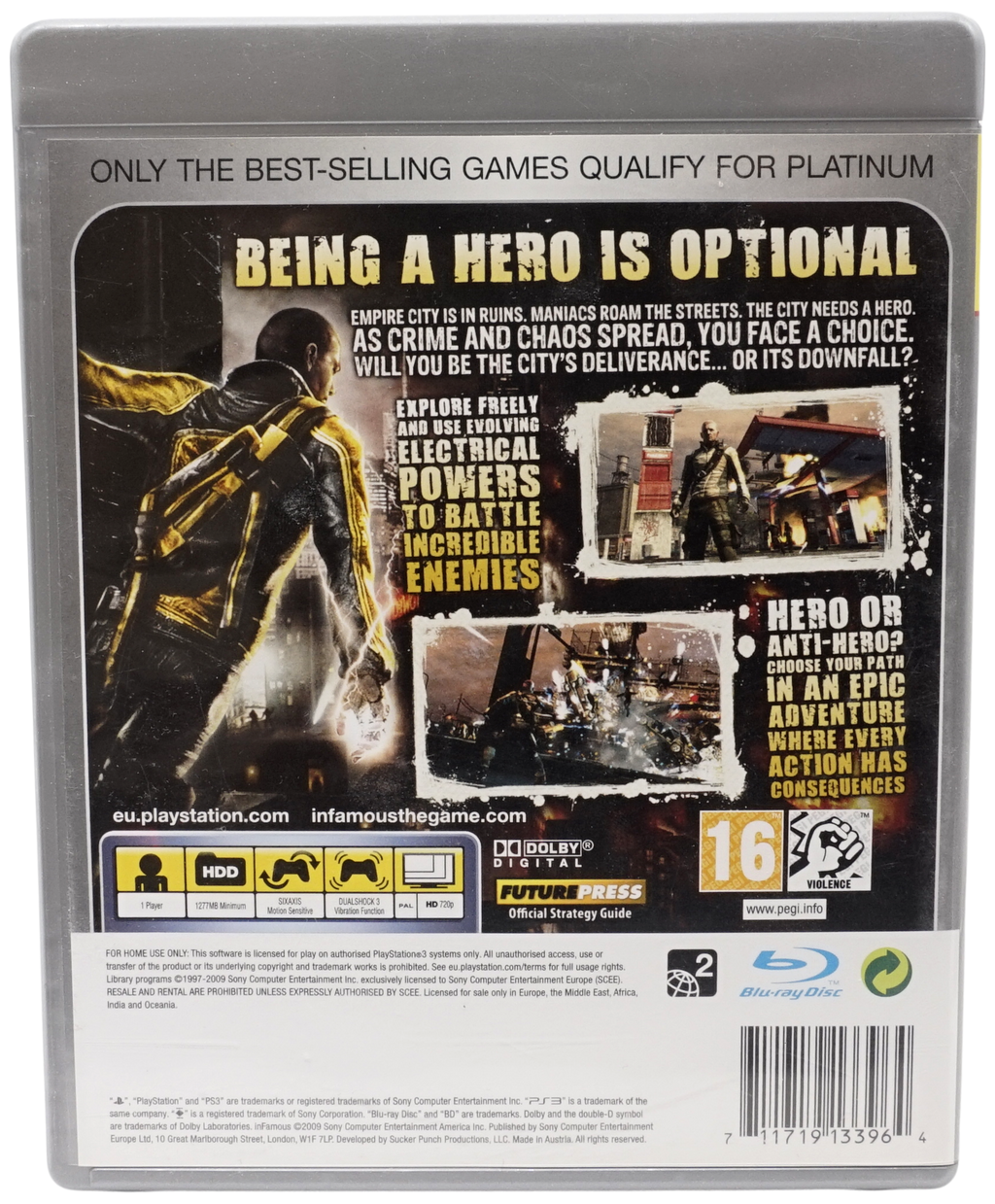 inFamous (Platinum) (PS3)