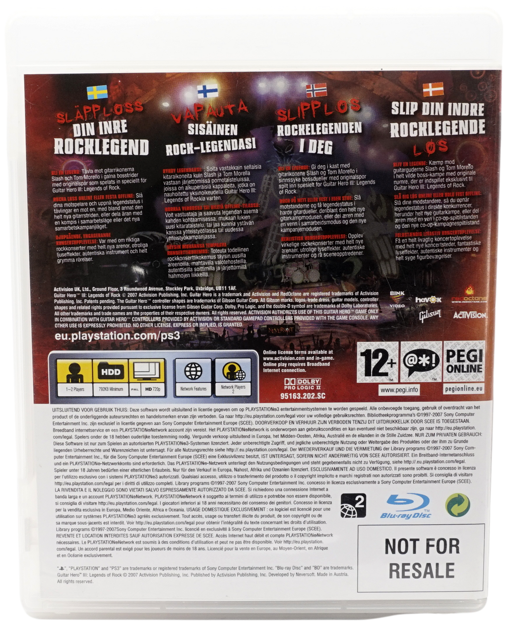 Guitar Hero III : Legend of Rock (PS3)