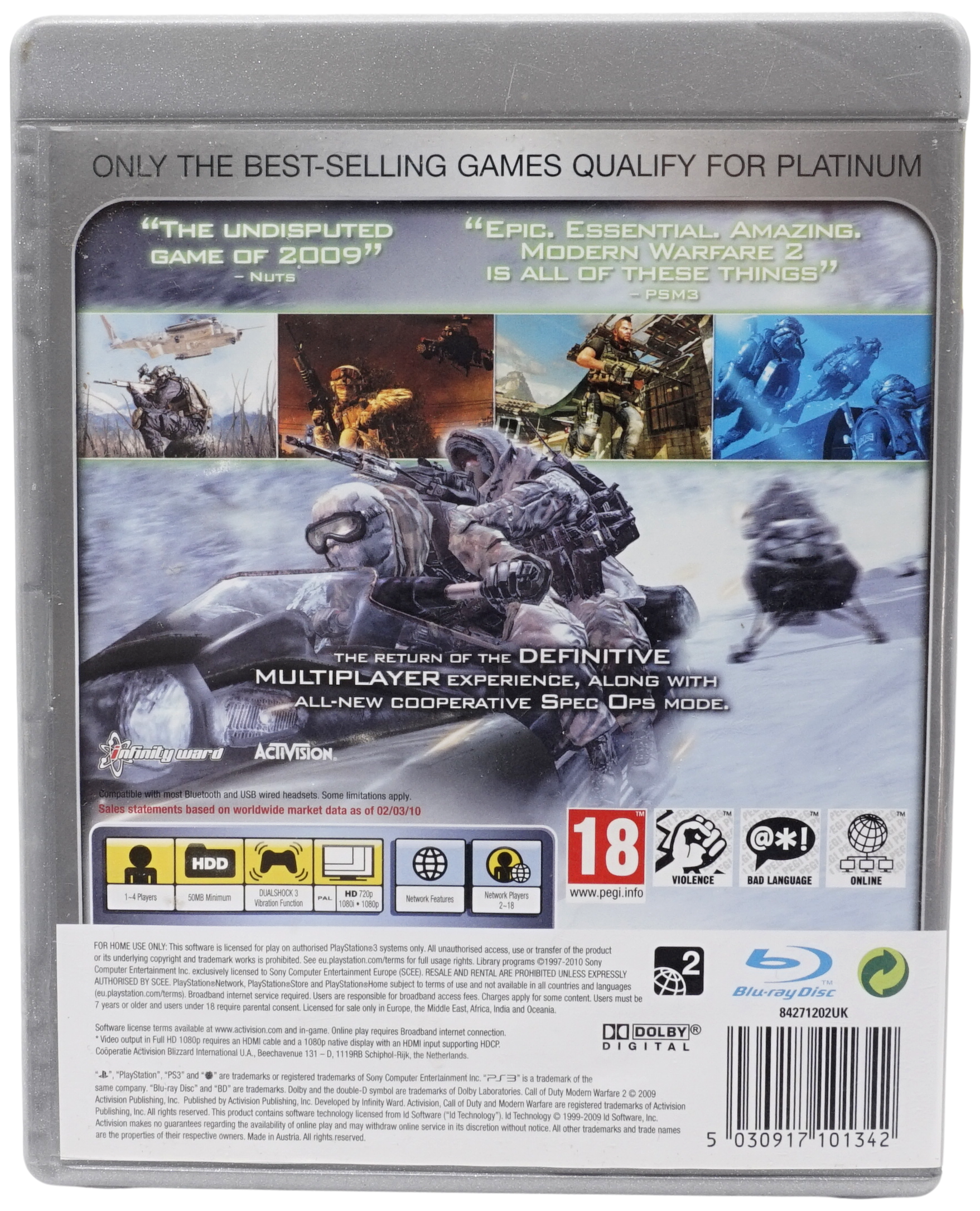 Call of Duty : Modern Warfare 2 (Platinum) (PS3)