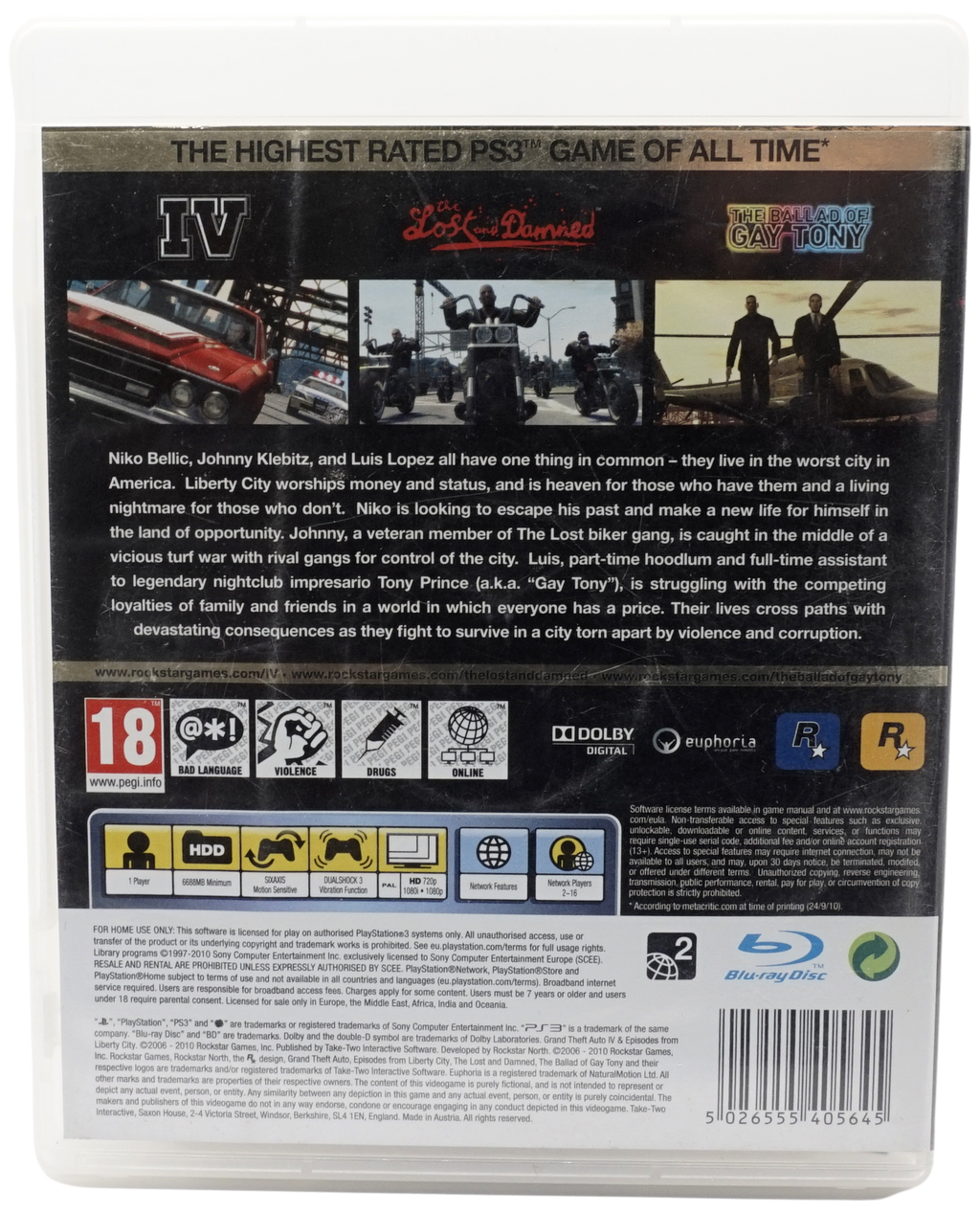 Grand Theft Auto IV - The Complete Edition (PS3)