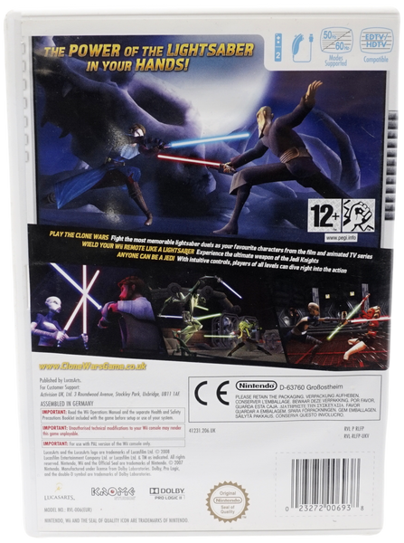 Star Wars The Clone Wars Lightsaber Duels (Wii)