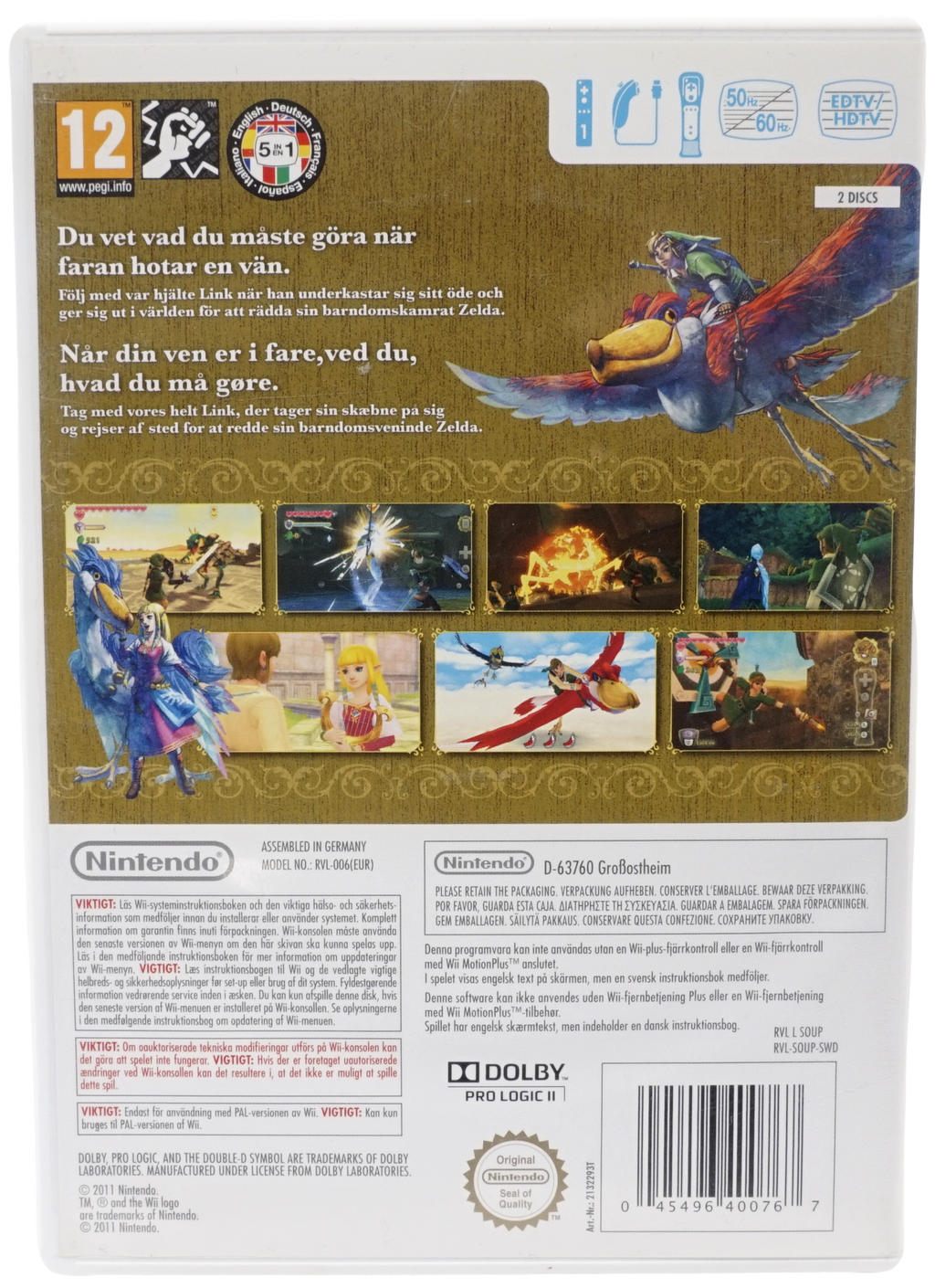 The Legend of Zelda: Skyward Sword & Music CD (Wii)