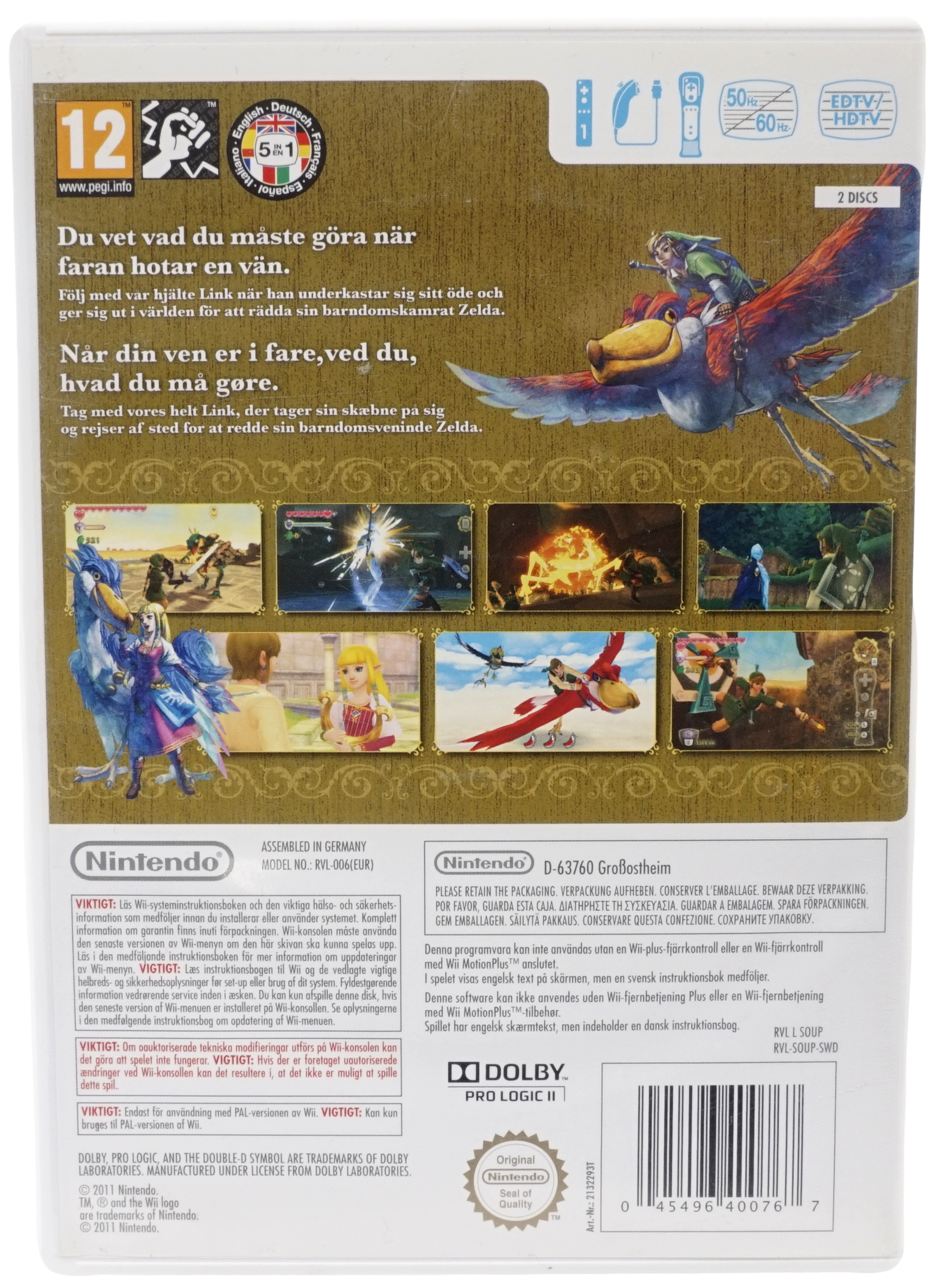 The Legend of Zelda: Skyward Sword & Music CD (Wii)