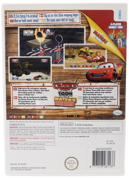 Disney•Pixar Cars Toon : Mater’s Tall Tales (Wii)