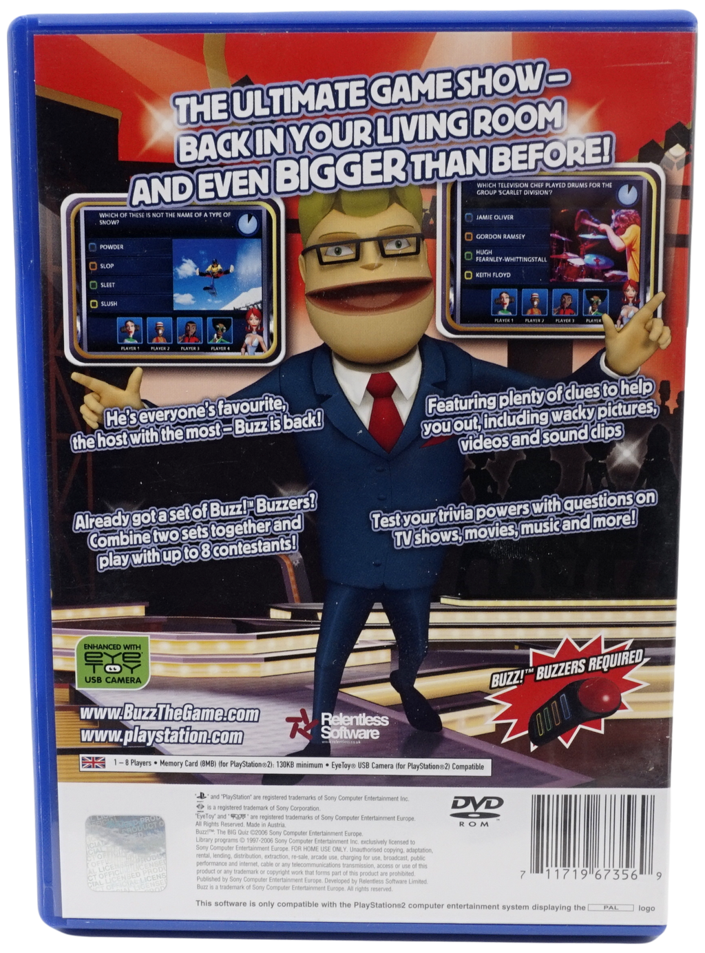Buzz! : The BIG Quiz (Engelsk) (PS2)