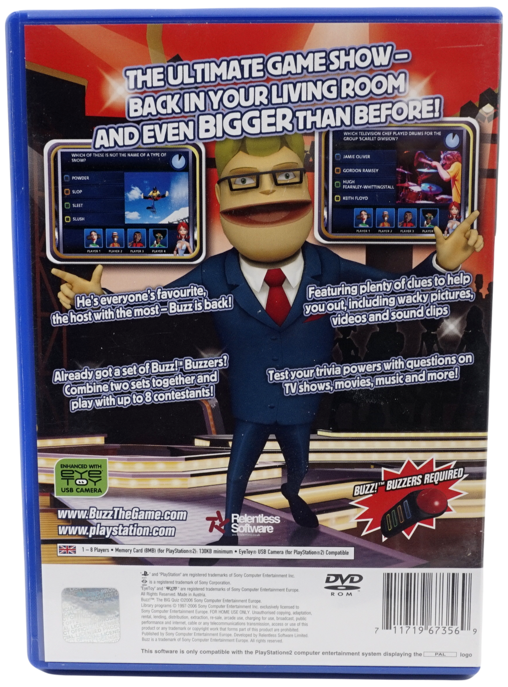 Buzz! : The BIG Quiz (Engelsk) (PS2)